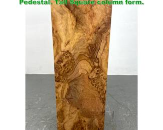 Lot 1162 Faux Wood Grain 30 Tall Display Pedestal. Tall Square column form. 
