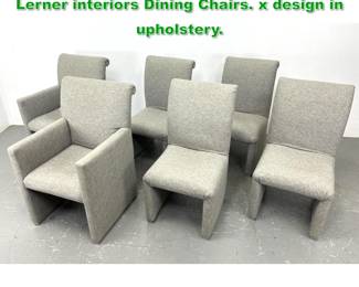 Lot 1628 Set 6 Fully Upholstered Dorothy Lerner interiors Dining Chairs. x design in upholstery.
