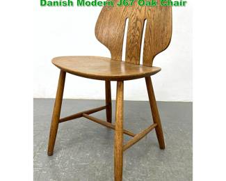Lot 1496 60s Ejvind A. Johansson FBD Danish Modern J67 Oak Chair