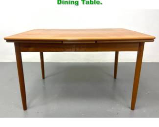 Lot 1360 Danish Modern Teak Refractory Dining Table. 