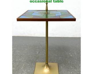 Lot 1244 Georg Briard foil backed glass occasional table