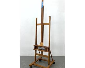 Lot 1608 Pine and oak artists easel. 