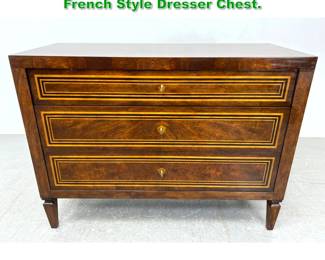 Lot 1183 LILLIAN AUGUST Hickory White French Style Dresser Chest. 