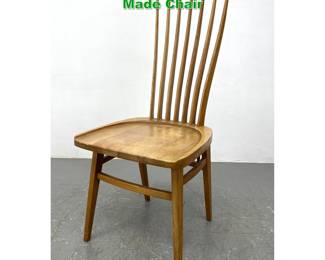 Lot 1134 Ercol Style High Back Oak Studio Made Chair