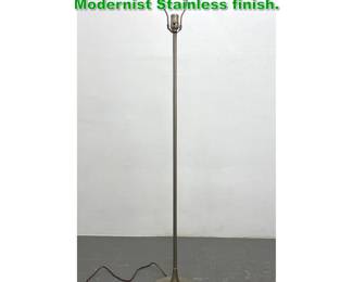 Lot 1321 Laurel L6 model tulip floor lamp. Modernist Stainless finish. 