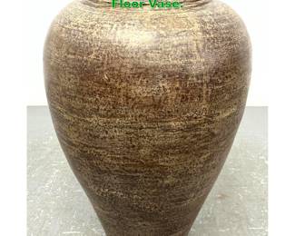 Lot 1428 Large 31 inch Red Clay Pottery Floor Vase. 