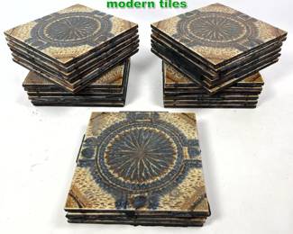 Lot 1485 Lot of 28 of mid century modern tiles