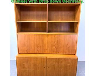 Lot 1174 Carlo Jensen for Hundevad Teak Cabinet with Drop down Secretary. 