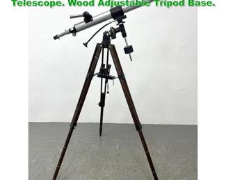 Lot 1609 JASON Discoverer Astronomical Telescope. Wood Adjustable Tripod Base. 