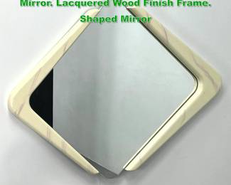 Lot 1255 Double Boomerang Modernist Wall Mirror. Lacquered Wood Finish Frame. Shaped Mirror