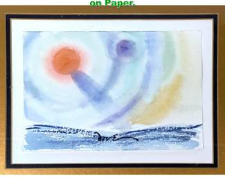 Lot 1322 DOVE Signed Pastel Painting on Paper.