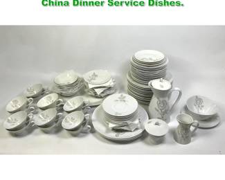 Lot 1613 Raymond Loewy Classic Rose China Dinner Service Dishes. 