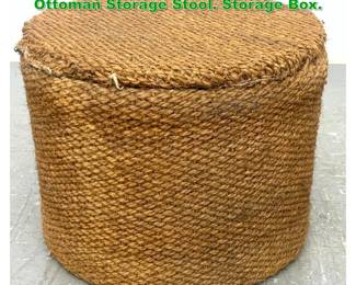 Lot 1488 AUDOUXMINET Attributed Ottoman Storage Stool. Storage Box. 