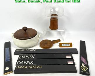 Lot 1593 Danish Modern Teak Items. Ernest Sohn, Dansk, Paul Rand for IBM