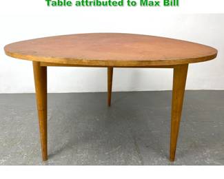 Lot 1103 1950 s Birch Guitar Pick Dining Table attributed to Max Bill 