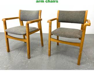 Lot 1621 Pair Swedish modern design arm chairs