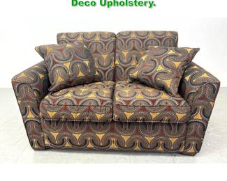 Lot 1380 Flexsteel Loveseat Sofa with Art Deco Upholstery. 