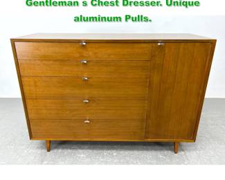 Lot 1201 GEORGE NELSON Herman Miller Gentleman s Chest Dresser. Unique aluminum Pulls. 