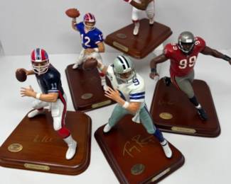Danbury Mint NFL Legends - Jim Kelly - Derrick Thomas +