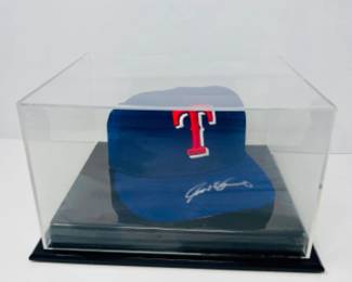 Autographed MLB Texas Rangers Baseball Cap