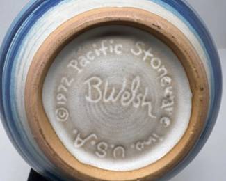 1972 Pacific Stoneware Vase & Goblets by Bennett Welsh