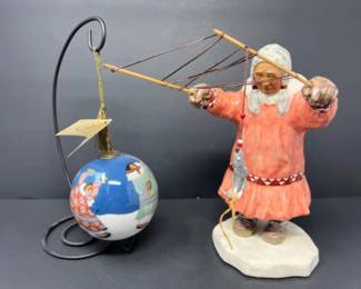 Vintage 1988 C Alan Johnson 'Helen' Alaskan Ceramic Figurine +