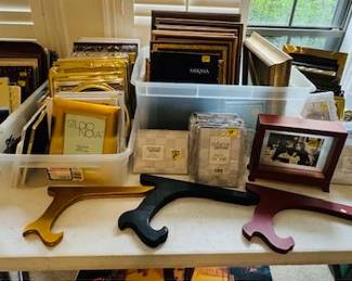 TUBS OF picture frames ALL shapes, COLOR and SIZES