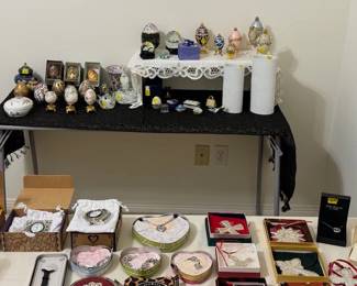 ANTIQUE eggs and Faberge" Ctystal"