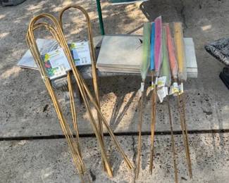 Bamboo Garden Stakes  and Outdoor Candles