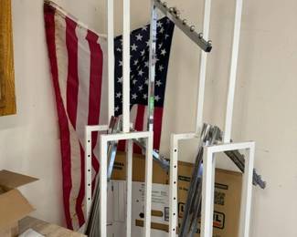 2  4x4 Hanging Clothes Racks 