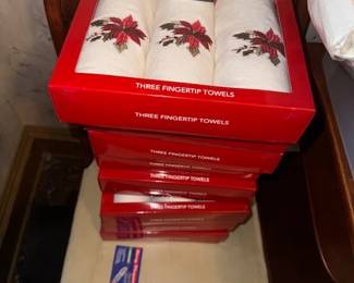 Christmas finger towels