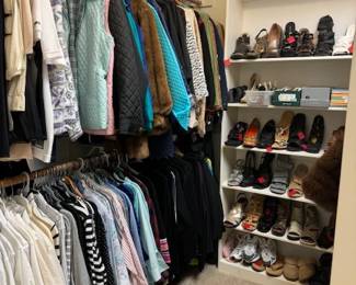 Clothes and shoes L XL and 1xl. shoes 8- 9 1/2