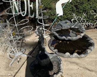 Lots of Christmas  Yard Art