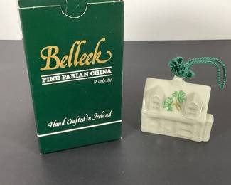 Belleek Porcelain "Kellys Post Office" Ornament/Bell