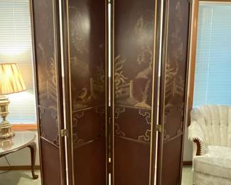 Solid wood panel (Asian Inspired) Room Divider