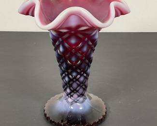 Nancy Fenton Signed Glass Vase