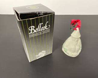 Belleek Porcelain Leprechaun Bell / Ornament