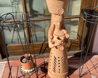 large terracotta planter/statue