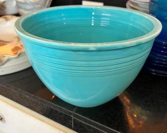 Fiesta Vintage Large Turquoise Mixing Bowl