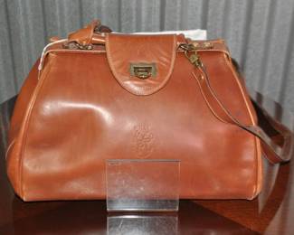 Vintage Milly Leather Satchel Bag, $40