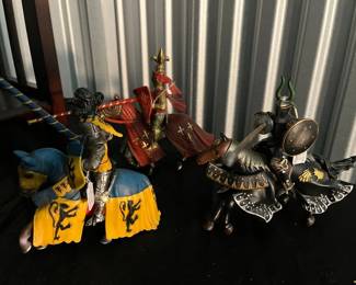 Shown are 3 of the 5 Vintage 'World of Knights' Horse & Figuring, $16 ea.