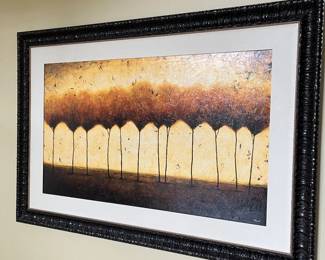 This Large & Beautifully Framed Acrylic Painting, "Standing Room Only", Is Hand Signed in Verso By Robert Cook (c.1948). 77" x 53.5", ($495).