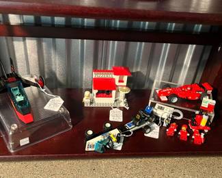 Lego Land 6580 Jet 7 Extreme Team Incomplete no Mini ($15), Lego 6350 Pizza to Go Pizza Stand and Chef Only Incomplete ($24), Lego City 6327 Turbo Team No Minis ($15) & Lego Racers 8673 Ferrari Fuel Stop 95% Complete ($35)