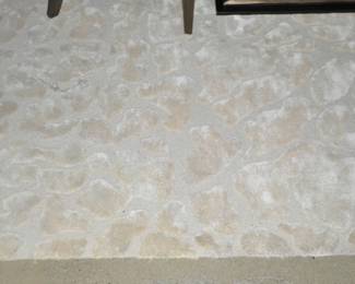 Fabulous “Mali” Area Rug, by Feizy Imports, Made in India. Viscose and Wool. Embossed Giraffe Cream Print. 8’ x 11’ ($495)