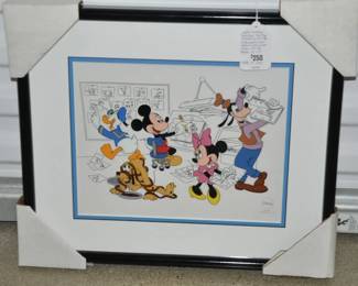 Authentic Limited Edition Sericel Titled "At The Studio With the Fabulous Five" is Brand New With COA & Comes With The Original Box 18" x 15" Overall, ($250).  