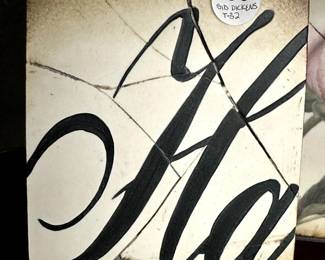 Sid Dickens Plaster Memory Block Tile, 1998 Series, "Ha" Retired Original Rare Tile, ( 8" x 6") Crackle Effect Used to Create an Aged Look & Feel ($90)