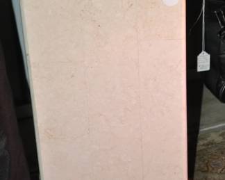 Square Ivory Marble Pedestal. 18" H x 10" Square ($85)