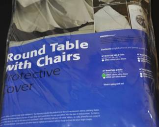 Treasure Garden Care Protective Furniture Cover For a 54" Round Table and Chairs Outdoor Dining Set, Rhinoweave Fabric