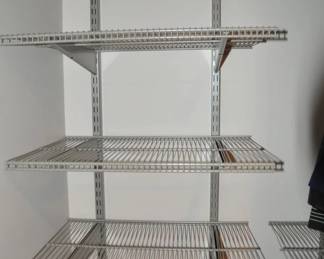 Another Example of How You Can Organize Your Closet with the The Organized Living Freedom Rail Ventilated Shelf. This System Combines Durability and Functionality to Create Organized Storage Spaces. By Organized Living FreedomRail Ventilated Shelf System
