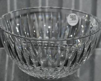 Beautiful & Rare Waterford Serving Bowl in the Difficult to Find Rosemare Pattern, 8" D x 4" H, ($60)